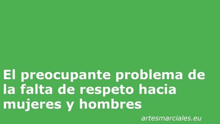 El preocupante problema de la falta de respeto hacia mujeres y hombres