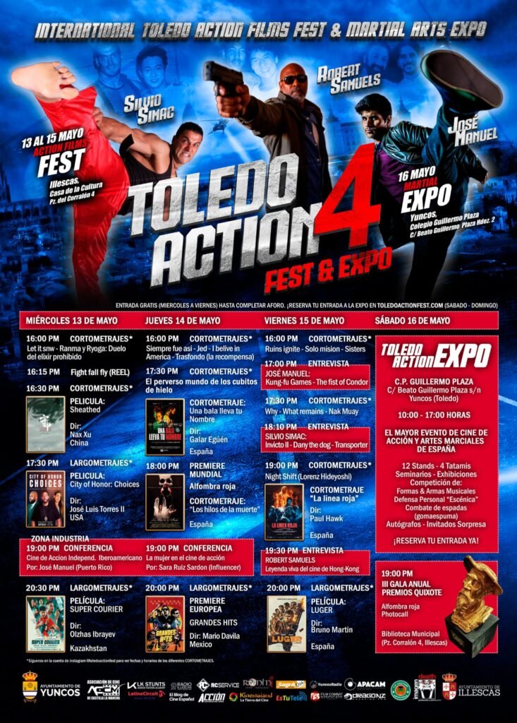 Toledo Action 4 (2026): programa, invitados y seminarios del festival de cine de acción y artes marciales 1